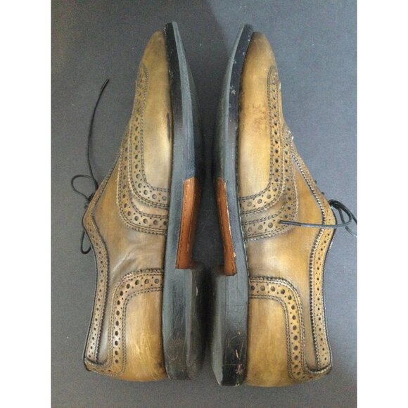 Allen Edmonds Mcallister Mens Wingtip Oxford Dress Shoes Lace Up Leather 9 Brown - Picture 6 of 10